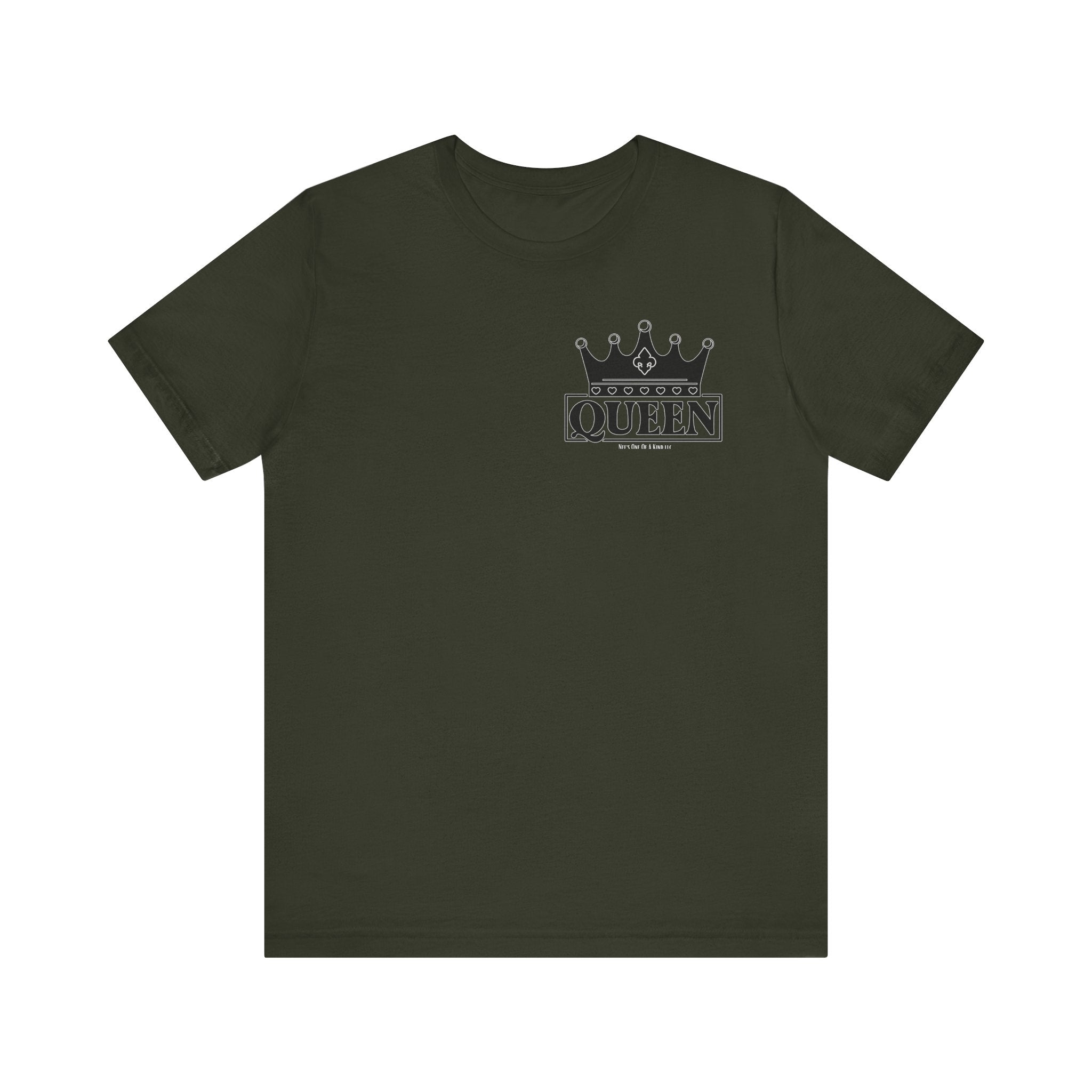 Queen with her King Valentine Casual Soft Unisex Jersey Crew Neck Short Sleeve Tee